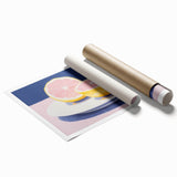 Modern Electric Citrus Art – Vibrant Electric Wall Art Canvas Print