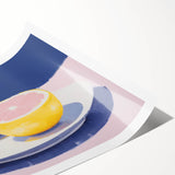 Modern Electric Citrus Art – Vibrant Electric Wall Art Canvas Print