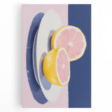 Modern Electric Citrus Art – Vibrant Electric Wall Art Canvas Print