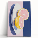 Modern Electric Citrus Art – Vibrant Electric Wall Art Canvas Print