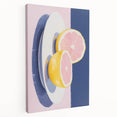 Modern Electric Citrus Art – Vibrant Electric Wall Art Canvas Print