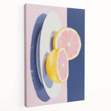 Modern Electric Citrus Art – Vibrant Electric Wall Art Canvas Print