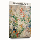 Electric Flower Market Canvas - Vibrant Floral Modern Wall Art Decor