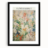 Electric Flower Market Canvas - Vibrant Floral Modern Wall Art Decor