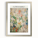 Electric Flower Market Canvas - Vibrant Floral Modern Wall Art Decor