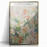 Electric Flower Market Canvas - Vibrant Floral Modern Wall Art Decor