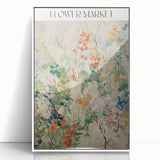 Electric Flower Market Canvas - Vibrant Floral Modern Wall Art Decor