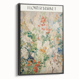 Electric Flower Market Canvas - Vibrant Floral Modern Wall Art Decor