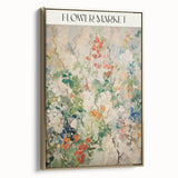Electric Flower Market Canvas - Vibrant Floral Modern Wall Art Decor