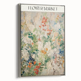 Electric Flower Market Canvas - Vibrant Floral Modern Wall Art Decor
