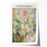 Electric Flower Market Canvas - Vibrant Floral Modern Wall Art Decor