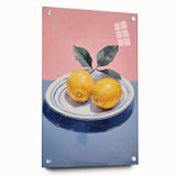 Minimalist Electric Lemon Art – Modern Electric Wall Art Canvas Print