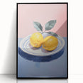Minimalist Electric Lemon Art – Modern Electric Wall Art Canvas Print