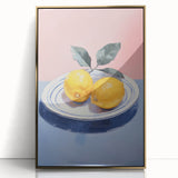 Minimalist Electric Lemon Art – Modern Electric Wall Art Canvas Print