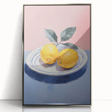 Minimalist Electric Lemon Art – Modern Electric Wall Art Canvas Print