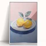 Minimalist Electric Lemon Art – Modern Electric Wall Art Canvas Print