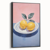 Minimalist Electric Lemon Art – Modern Electric Wall Art Canvas Print