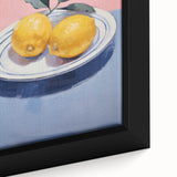 Minimalist Electric Lemon Art – Modern Electric Wall Art Canvas Print