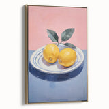 Minimalist Electric Lemon Art – Modern Electric Wall Art Canvas Print