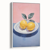 Minimalist Electric Lemon Art – Modern Electric Wall Art Canvas Print