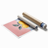 Minimalist Electric Lemon Art – Modern Electric Wall Art Canvas Print