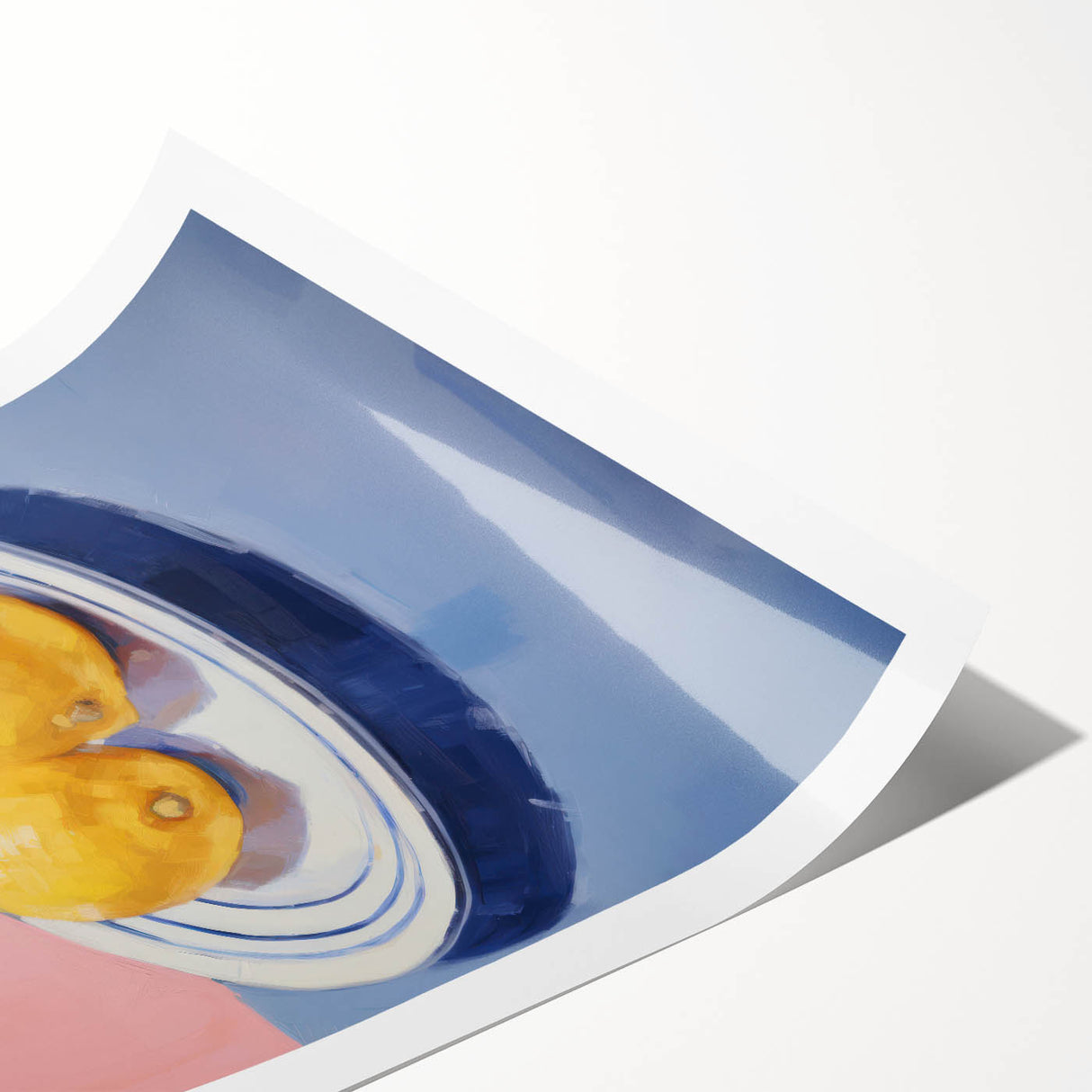 Minimalist Electric Lemon Art – Modern Electric Wall Art Canvas Print
