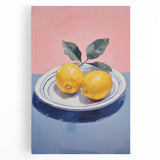 Minimalist Electric Lemon Art – Modern Electric Wall Art Canvas Print