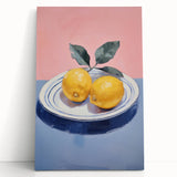 Minimalist Electric Lemon Art – Modern Electric Wall Art Canvas Print