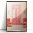 Elegant Electric Pink Room Art – Modern Electric Wall Art Canvas Print