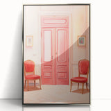 Elegant Electric Pink Room Art – Modern Electric Wall Art Canvas Print