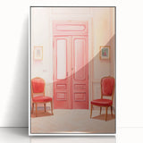 Elegant Electric Pink Room Art – Modern Electric Wall Art Canvas Print
