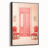 Elegant Electric Pink Room Art – Modern Electric Wall Art Canvas Print