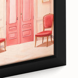 Elegant Electric Pink Room Art – Modern Electric Wall Art Canvas Print