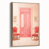 Elegant Electric Pink Room Art – Modern Electric Wall Art Canvas Print