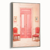 Elegant Electric Pink Room Art – Modern Electric Wall Art Canvas Print