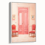 Elegant Electric Pink Room Art – Modern Electric Wall Art Canvas Print