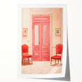 Elegant Electric Pink Room Art – Modern Electric Wall Art Canvas Print