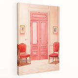 Elegant Electric Pink Room Art – Modern Electric Wall Art Canvas Print