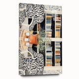 Electric Zebra Chair Library Art – Modern Electric Wall Art Canvas