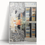 Electric Zebra Chair Library Art – Modern Electric Wall Art Canvas