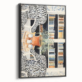 Electric Zebra Chair Library Art – Modern Electric Wall Art Canvas