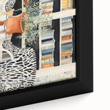 Electric Zebra Chair Library Art – Modern Electric Wall Art Canvas