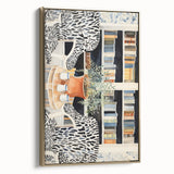 Electric Zebra Chair Library Art – Modern Electric Wall Art Canvas