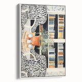 Electric Zebra Chair Library Art – Modern Electric Wall Art Canvas