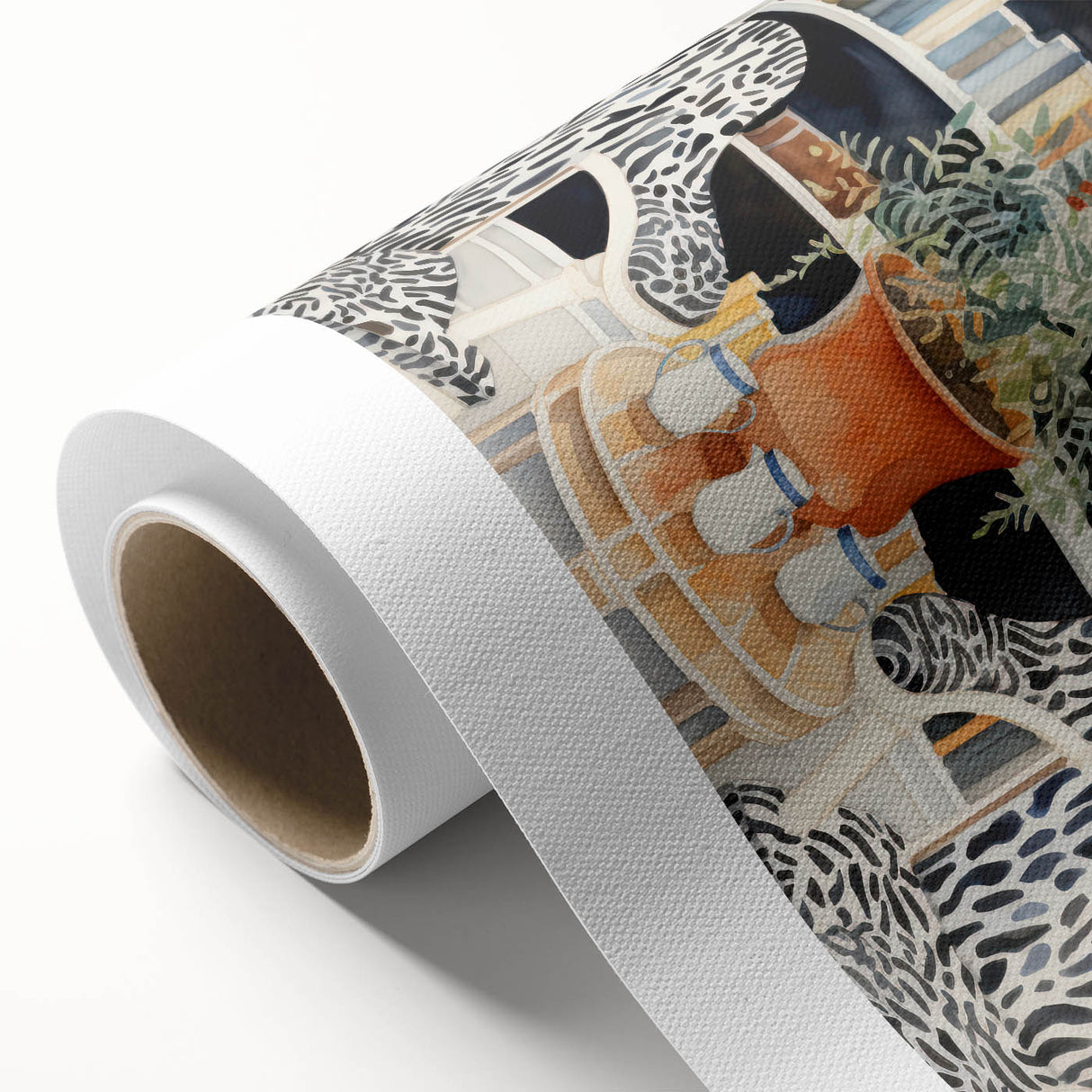 Electric Zebra Chair Library Art – Modern Electric Wall Art Canvas