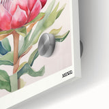 Be Kind Floral Art – Vibrant Electric Motivational Wall Art Canvas Print