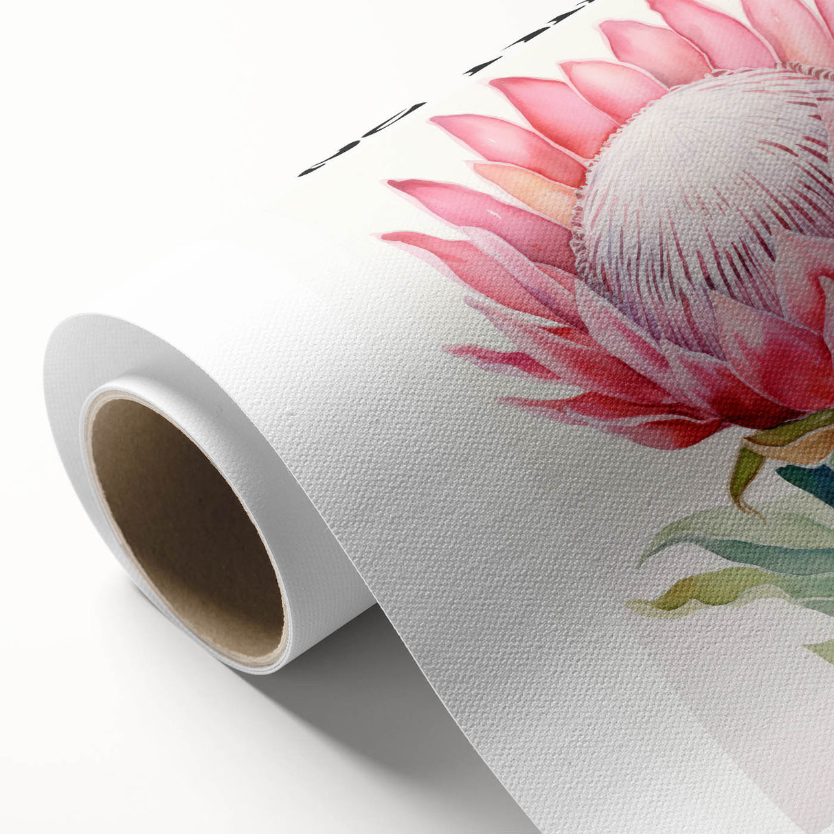 Be Kind Floral Art – Vibrant Electric Motivational Wall Art Canvas Print