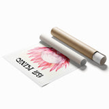 Be Kind Floral Art – Vibrant Electric Motivational Wall Art Canvas Print