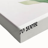 Be Kind Floral Art – Vibrant Electric Motivational Wall Art Canvas Print