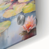 Tranquil Electric Lotus Pond Art – Modern Electric Wall Art Canvas